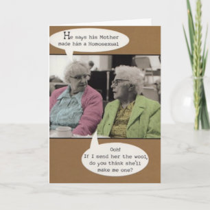 HOMOSEXUELE BIRTHDAY KAART
