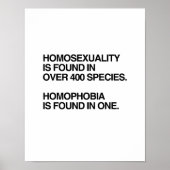 HOMOSEXULITEIT WORDT GEVONDEN BIJ 400 SOORTEN POSTER (Voorkant)