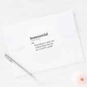 HOMOSOCIAAL RONDE STICKER (Envelop)