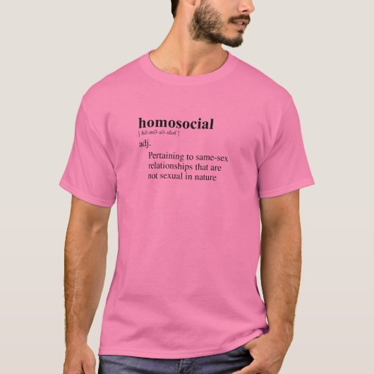 HOMOSOCIAAL T-SHIRT (Voorkant)