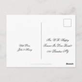 Homostel is net getrouwd met LGBT Gay Wedding Elop Briefkaart (Achterkant)