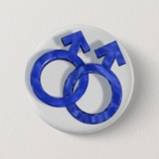 homosymbool ronde button 5,7 cm (Voorkant)