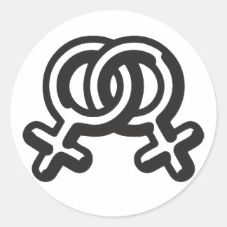 HomoWomen Ronde Sticker