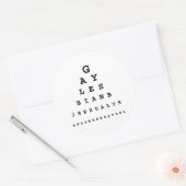 Homoziëntest Ronde Sticker (Envelop)