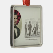 Hon. Abraham Lincoln Metalen Ornament (Rechts)
