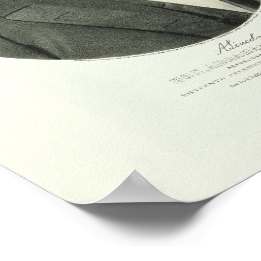 Hon. Abraham Lincoln Poster (Hoek)