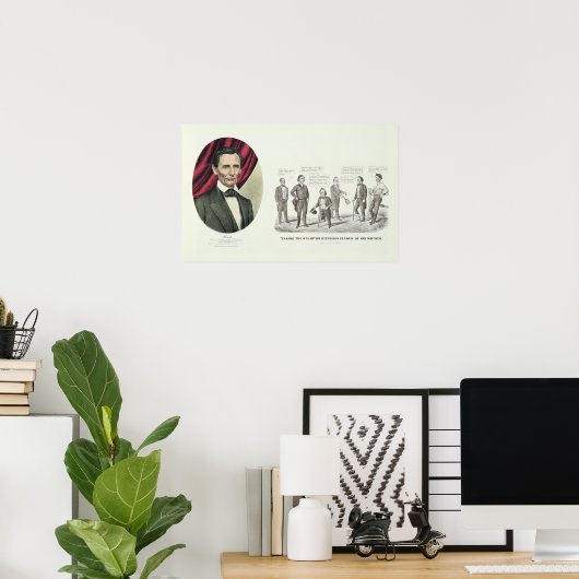 Hon. Abraham Lincoln Poster (Thuiskantoor)