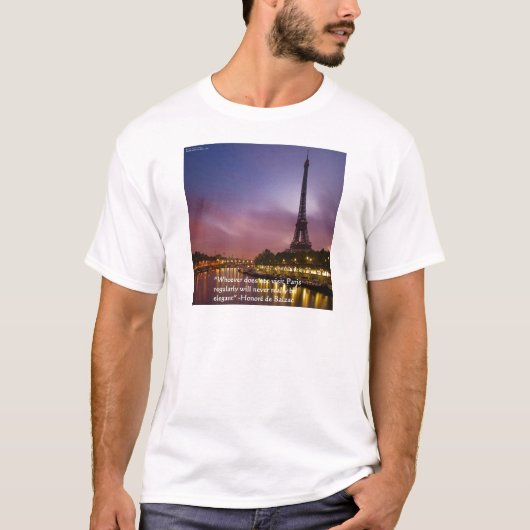 Hon de Balzac Op Parijs Frankrijk T-shirt (Voorkant)