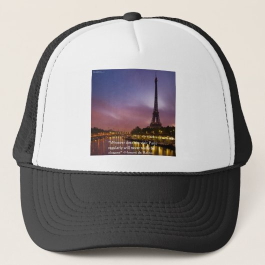 Hon de Balzac Op Parijs Frankrijk Trucker Pet (Voorkant)
