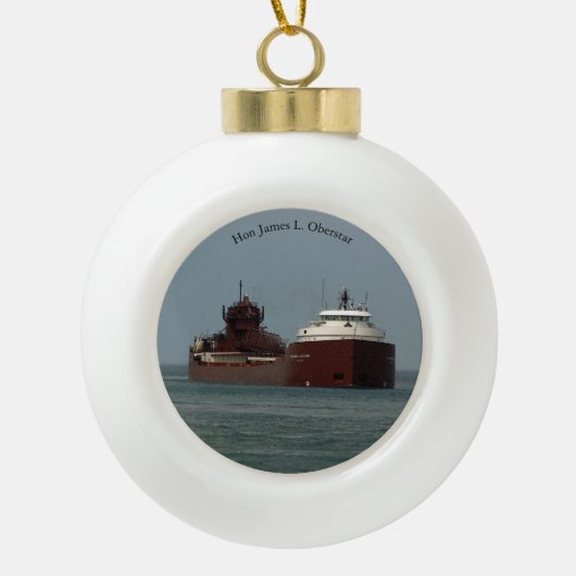 Hon James L. Oberstar ball of snowflake ornament (Voorkant)
