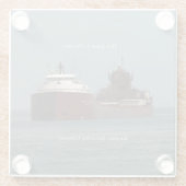 Hon James L. Oberstar glass onderzetter Glazen Onderzetter (Achterkant)