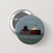 Hon James L. Oberstar-knop Ronde Button 5,7 Cm (Voorkant /achterkant)