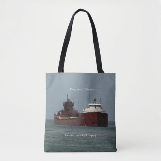 Hon James L. Oberstar over de canvas tas (Voorkant)