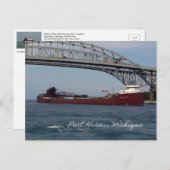 Hon James L. Oberstar Port Huron Post Card Briefkaart (Voorkant / Achterkant)