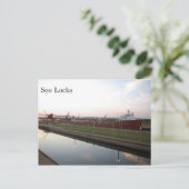 Hon James L. Oberstar Soo Locks Post Card Briefkaart (Staand voorkant)