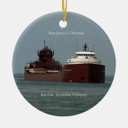 Hon James L. Oberstar-versiering Keramisch Ornament (Voorkant)