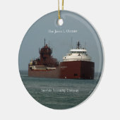 Hon James L. Oberstar-versiering Keramisch Ornament (Links)