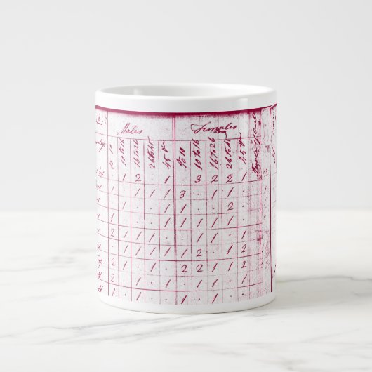 Hon. John Adams, 2e President, 20oz. Mok Reddish (Voorkant)