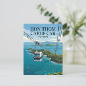 Hòn Thơm Kabelbaan Vietnam Briefkaart (Staand voorkant)