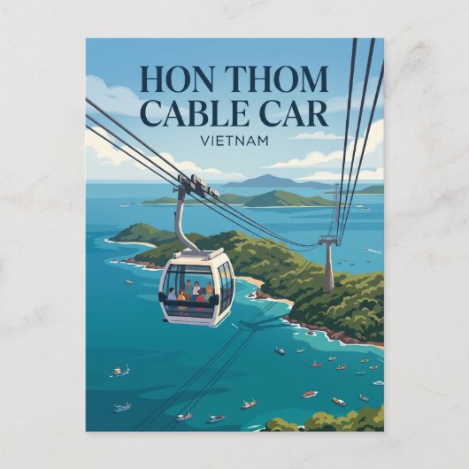 Hòn Thơm Kabelbaan Vietnam Briefkaart (Voorkant)