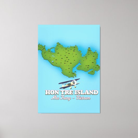 hon tre Island Vietnam Canvas Afdruk (Voorkant)