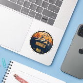 Honalo, Hawaï Sticker (Laptop met iPhone)
