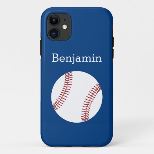 Honbal met aangepaste naam - Koningsblauw Case-Mate iPhone Case (Achterkant)