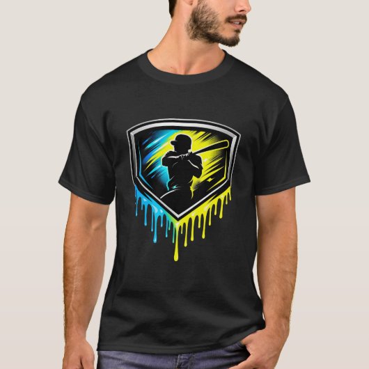 Honbal: Neon Drip Batter Schild Embleem T-shirt (Voorkant)