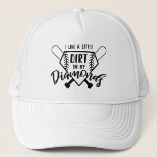 Honbal - Softbal - Vuil op mijn diamanten Trucker Pet