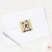 Honbal Vierkante Sticker (Envelop)