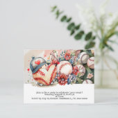 Honbasebal save the date briefkaart (Staand voorkant)