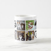 Hond 10 Foto Collage Pootafdruk Hart Koffiemok (Center)