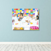 Hond 121 Chihuahua Canvas Afdruk (Insitu (Houten vloer))