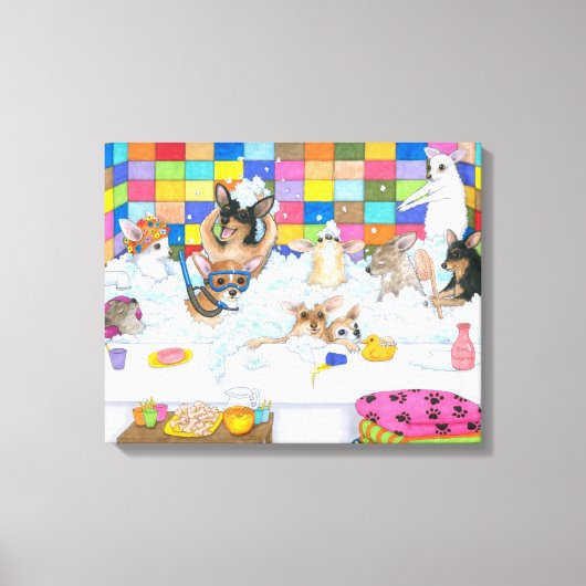 Hond 121 Chihuahua Canvas Afdruk (Voorkant)