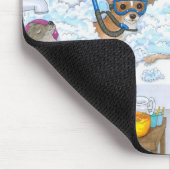 Hond 121 Chihuahua in bad Mousepad Muismat (Hoek)