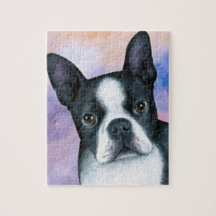 hond 128 color Boston Terrier Legpuzzel