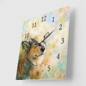 hond 143 Corgi Vierkante Klok (Hoek)