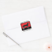 Hond (1917) Julie de Graag Vierkante Sticker (Envelop)