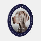 Hond 2 foto Keepsake Pet Memorial Keramisch Ornament (Rechts)