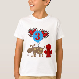 Hond 3e verjaardag Tshirts en geschenken