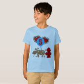 Hond 5e verjaardag tshirts en geschenken (Voorkant volledig)