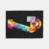 Hond 7 Jaar Dachshund Verjaardag Fleece Deken (Voorkant (Horizontaal))