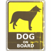 Hond aan boord sticker (Voorkant)