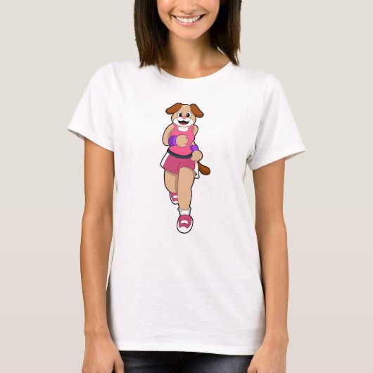 Hond aan de gang t-shirt (Voorkant)