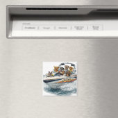 Hond aan het varen magneet (Insitu (Vaatwasser))
