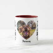 Hond aan je zijde aangepaste persoonlijke naam fot mok (Midden)