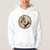 Hond aangedreven kooi met wielen hoodie (Voorkant)