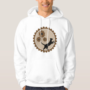 Hond aangedreven kooi met wielen hoodie