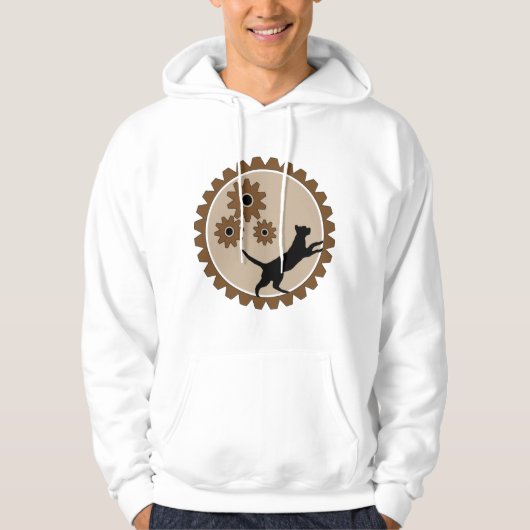 Hond aangedreven kooi met wielen hoodie (Voorkant)