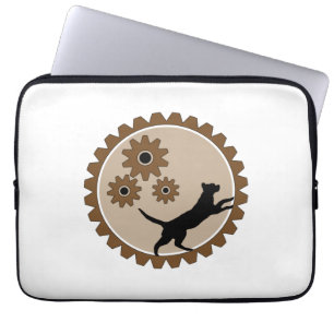 Hond aangedreven kooi met wielen laptop sleeve